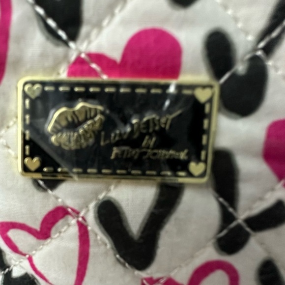 Betsey Johnson Quilted Heart Shoulder Backpack